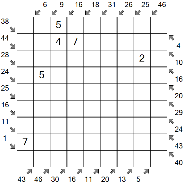 Little Killer Sudoku - Medium