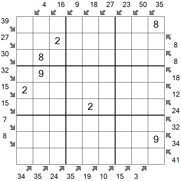 Little Killer Sudoku - Medium