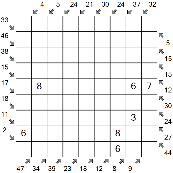 Little Killer Sudoku - Medium