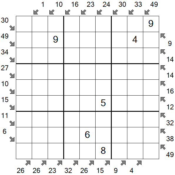 Little Killer Sudoku - Medium