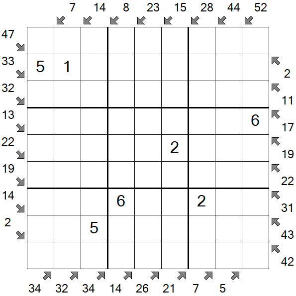 Little Killer Sudoku - Medium