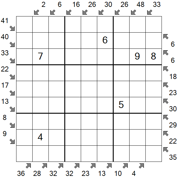 Little Killer Sudoku - Medium