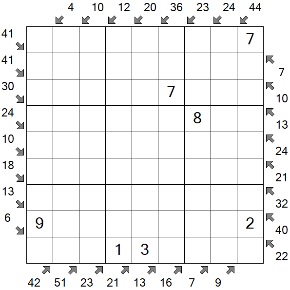 Little Killer Sudoku - Medium