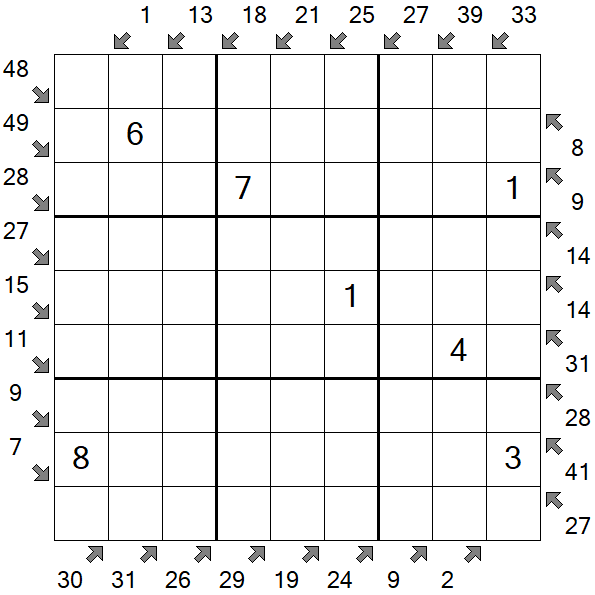 Little Killer Sudoku - Medium