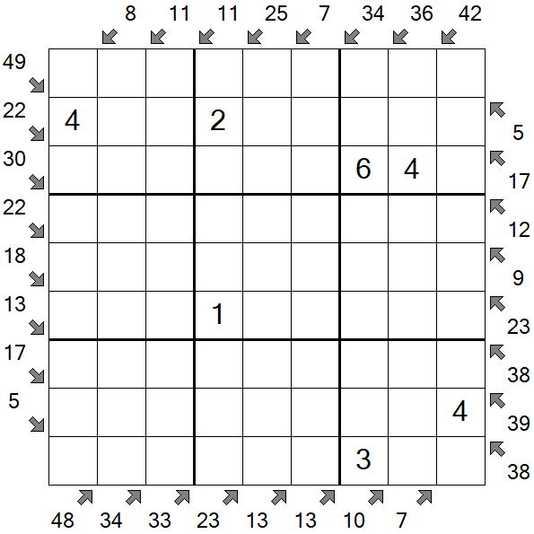 Little Killer Sudoku - Medium