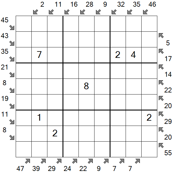 Little Killer Sudoku - Medium