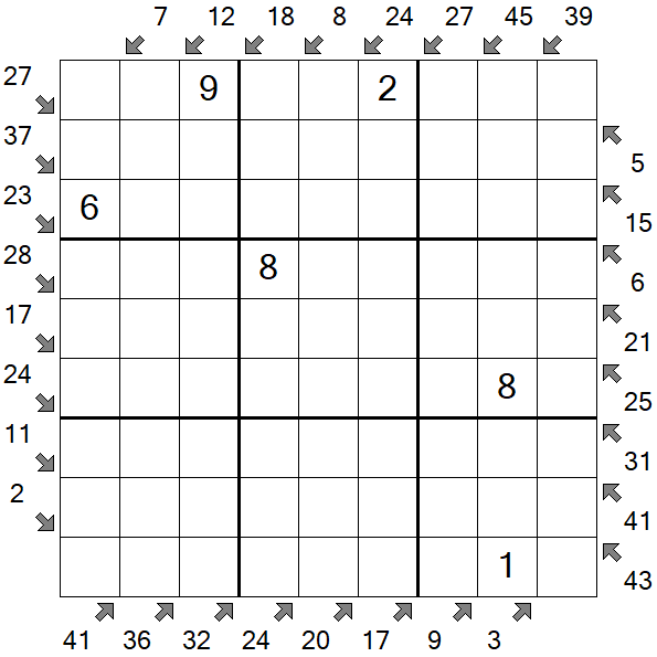 Little Killer Sudoku - Medium