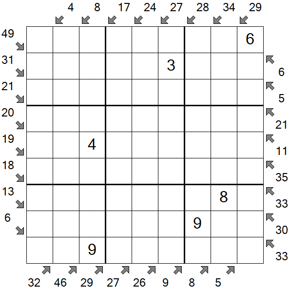 Little Killer Sudoku - Medium