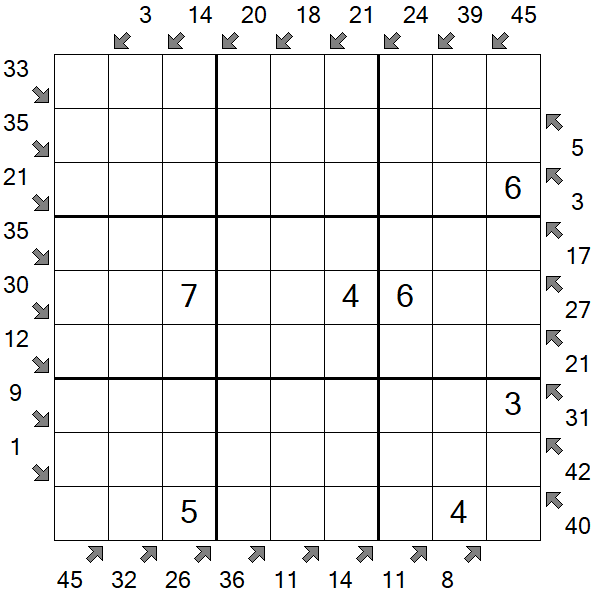 Little Killer Sudoku - Medium