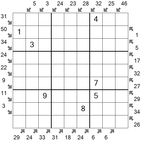 Little Killer Sudoku - Medium