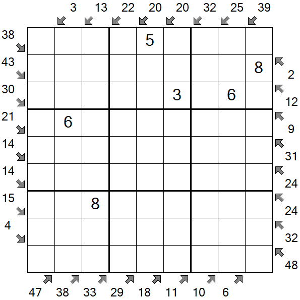 Little Killer Sudoku - Medium