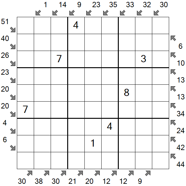 Little Killer Sudoku - Medium