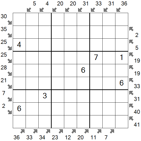Little Killer Sudoku - Medium