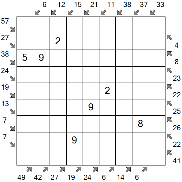 Little Killer Sudoku - Medium
