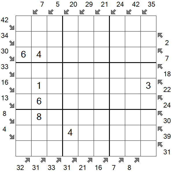 Little Killer Sudoku - Medium