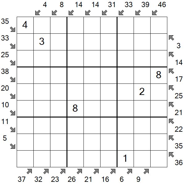 Little Killer Sudoku - Medium