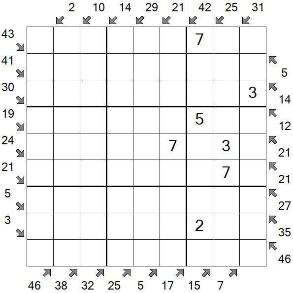 Little Killer Sudoku - Medium