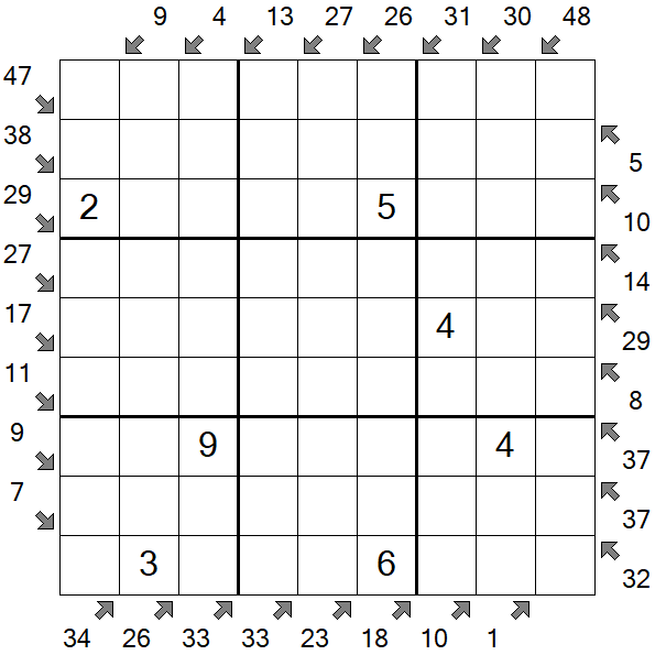 Little Killer Sudoku - Medium