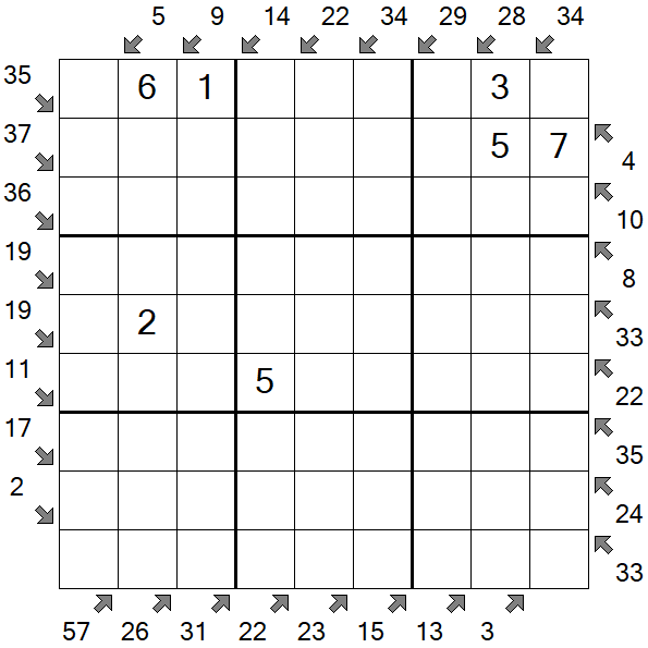 Little Killer Sudoku - Medium