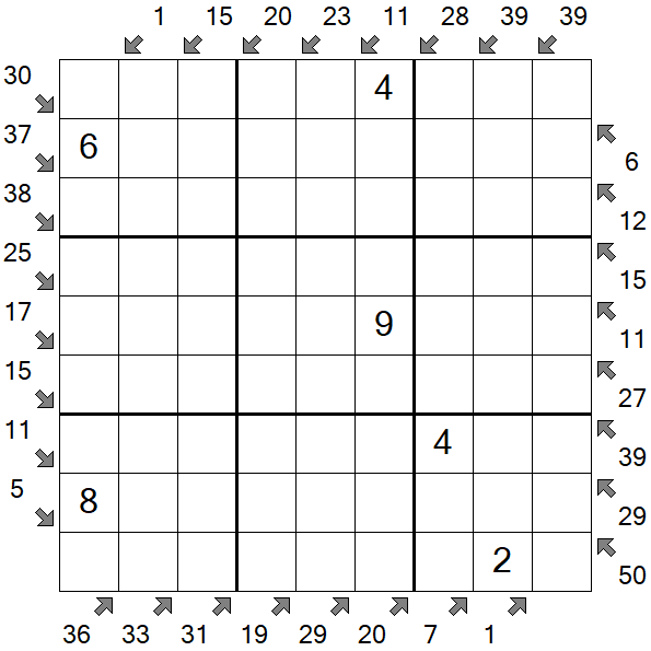 Little Killer Sudoku - Medium