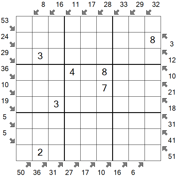 Little Killer Sudoku - Medium