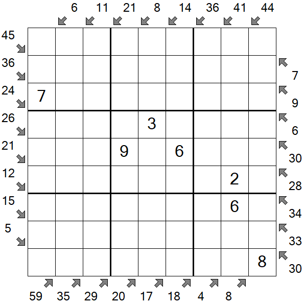 Little Killer Sudoku - Medium