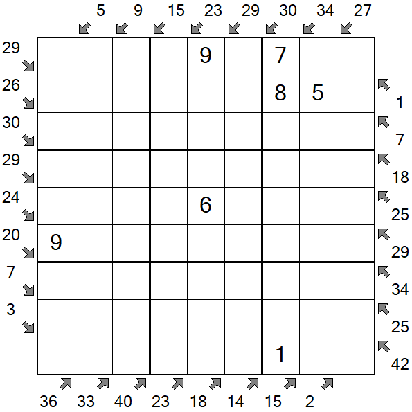 Little Killer Sudoku - Medium