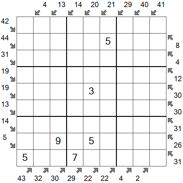 Little Killer Sudoku - Medium