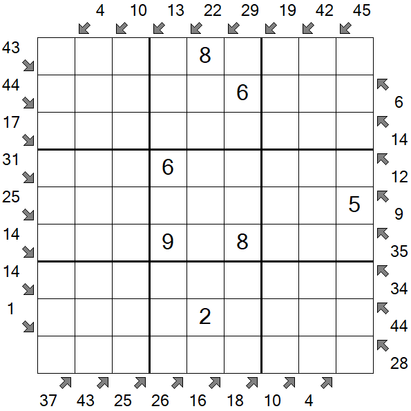 Little Killer Sudoku - Medium