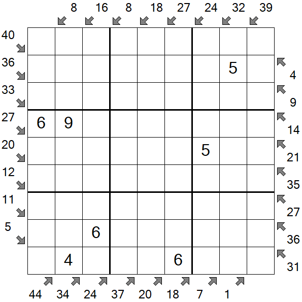 Little Killer Sudoku - Medium
