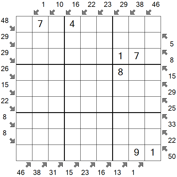 Little Killer Sudoku - Medium