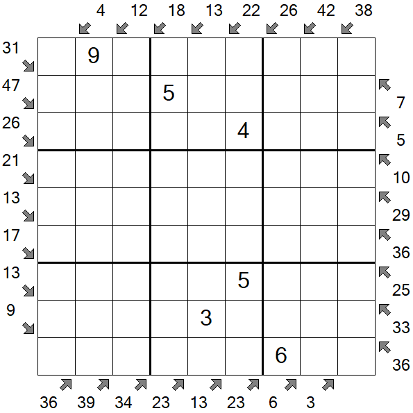 Little Killer Sudoku - Medium