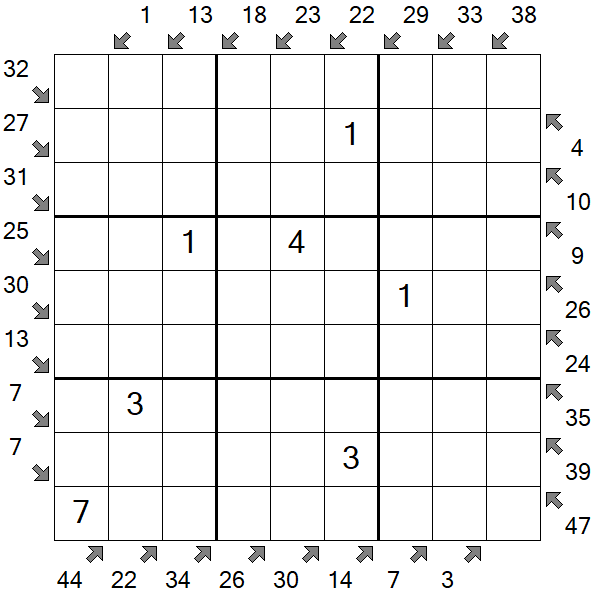 Little Killer Sudoku - Medium