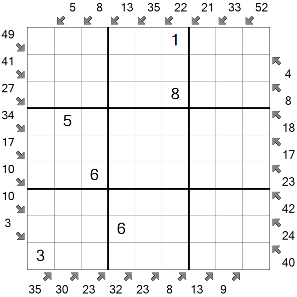 Little Killer Sudoku - Medium
