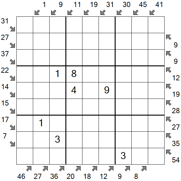 Little Killer Sudoku - Medium