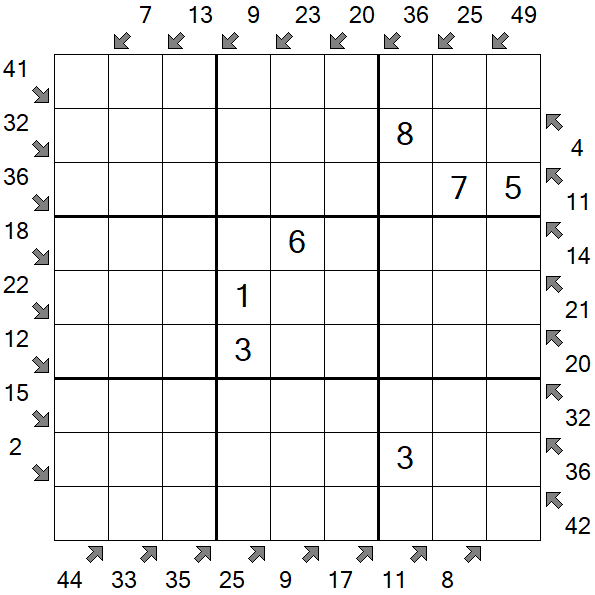 Little Killer Sudoku - Medio