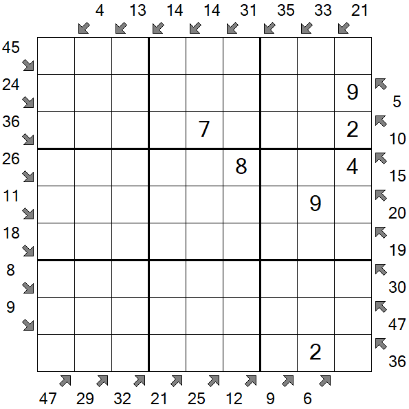 Little Killer Sudoku - Medium