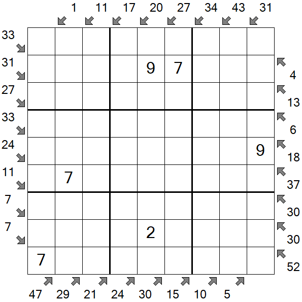 Little Killer Sudoku - Medium