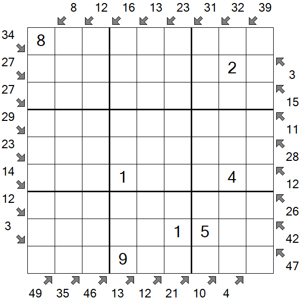 Little Killer Sudoku - Medium