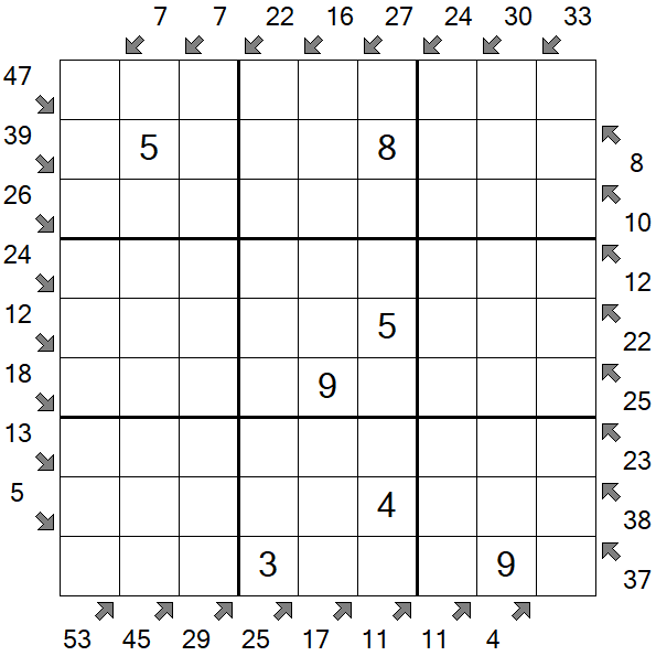 Little Killer Sudoku - Medium