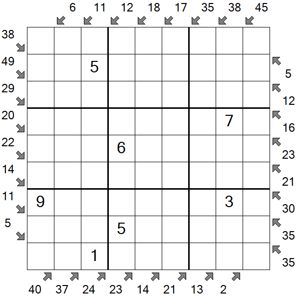 Little Killer Sudoku - Moyen