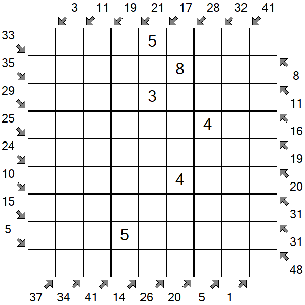 Little Killer Sudoku - Medium