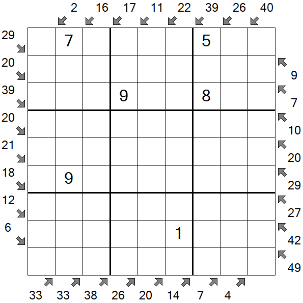 Little Killer Sudoku - Medium