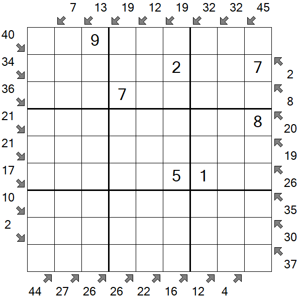 Little Killer Sudoku - Medium