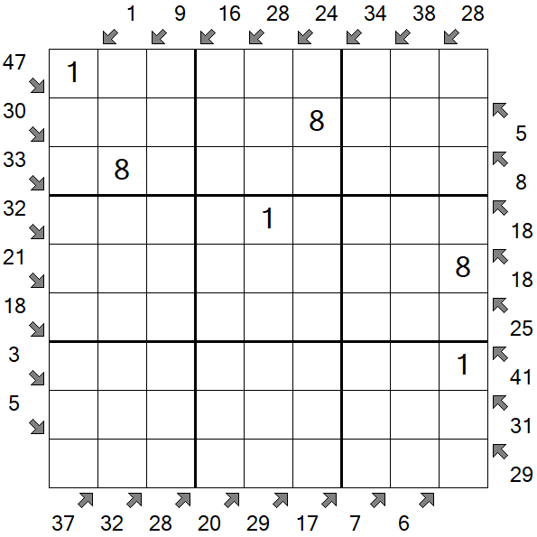 Little Killer Sudoku - Medium