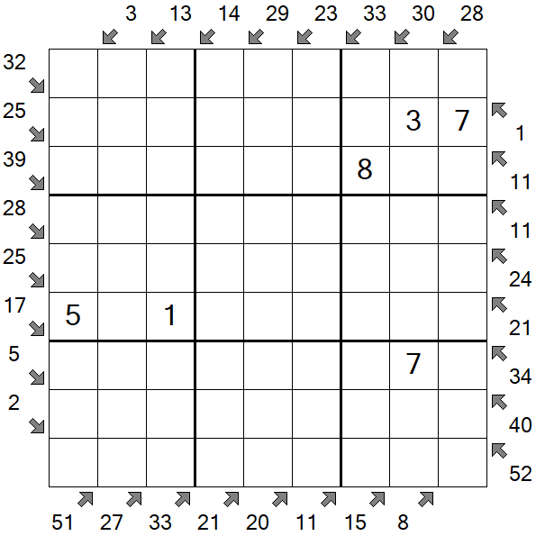 Little Killer Sudoku - Medium