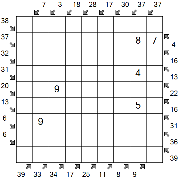 Little Killer Sudoku - Medium