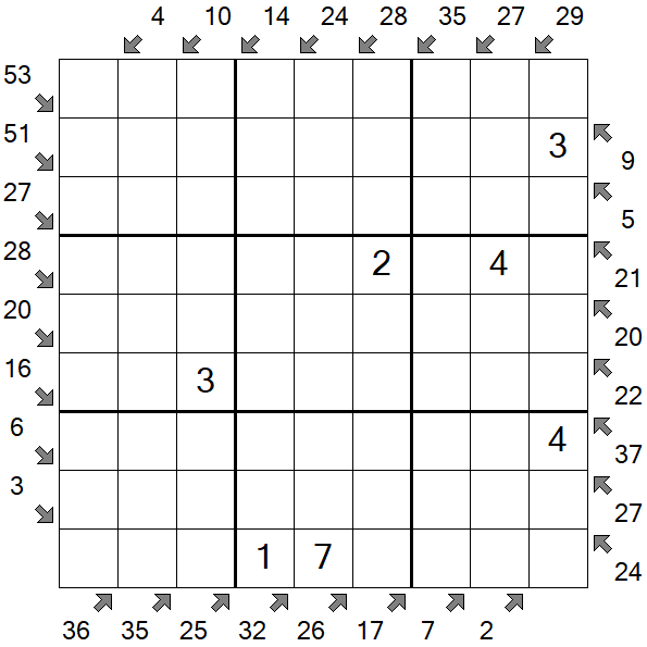 Little Killer Sudoku - Medium