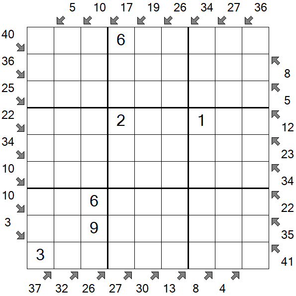 Little Killer Sudoku - Medium