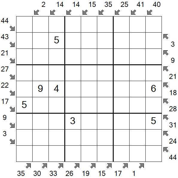 Little Killer Sudoku - Medium